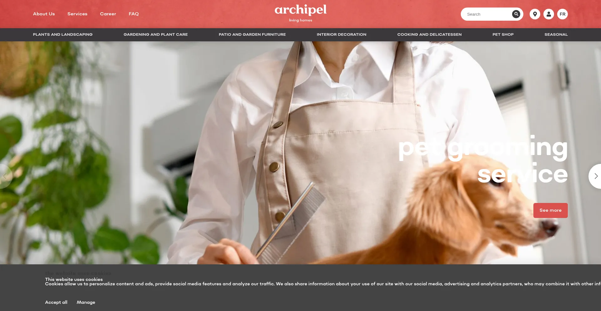 Website screenshot of Archipel-mv.com
