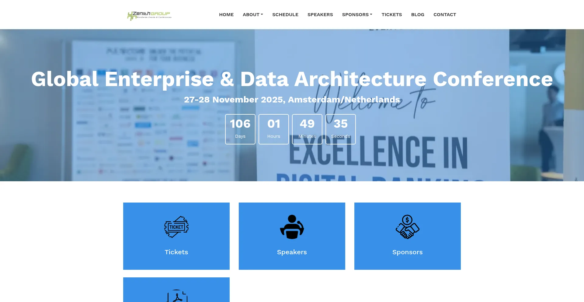 Website screenshot of Architect-data.com