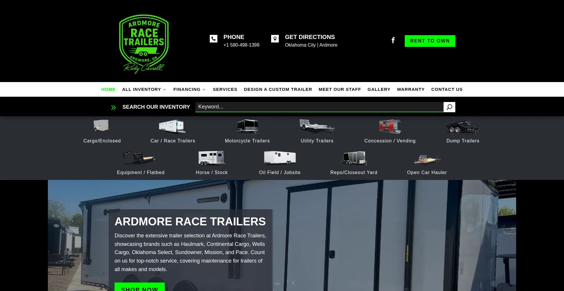 Ardmoreracetrailers.com