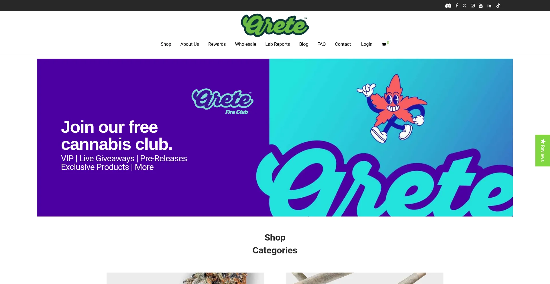 Website screenshot of Aretehemp.com