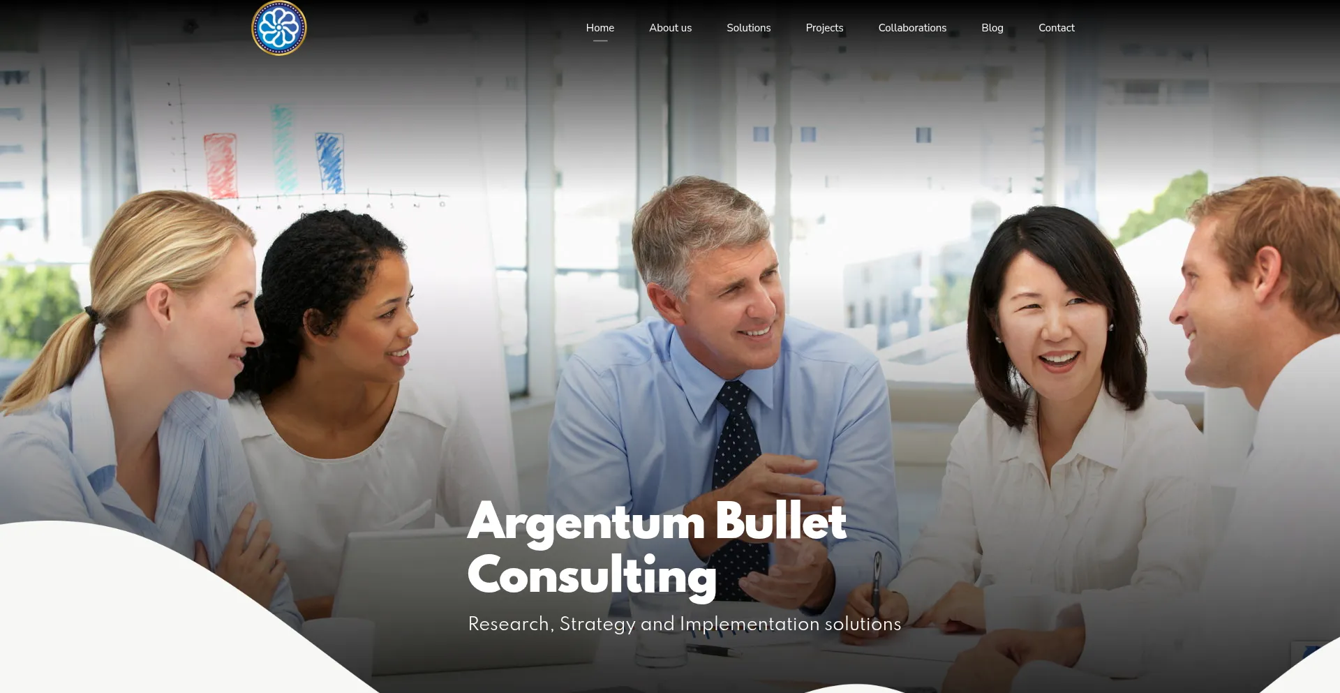 Website screenshot of Argentumbullet.com