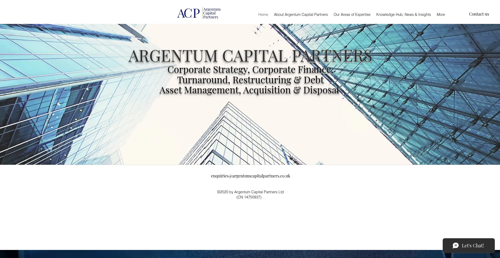 Argentumcapitalpartners.co.uk Screenshot