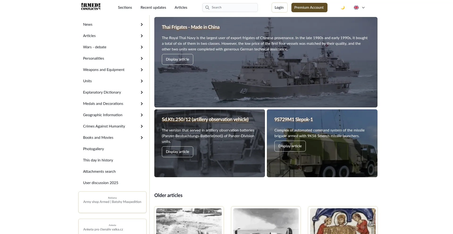 Armedconflicts.com Screenshot