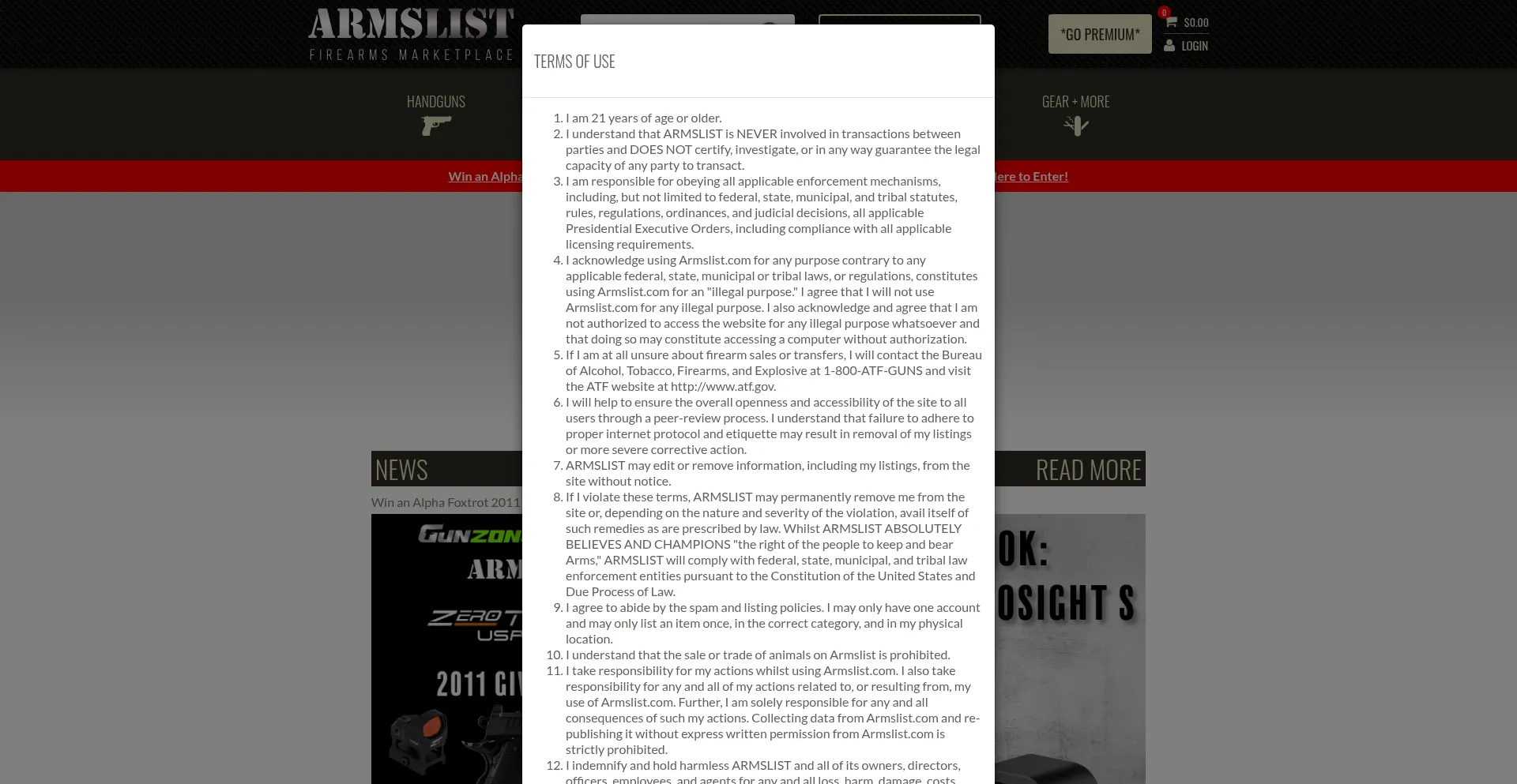Armslist.com Screenshot