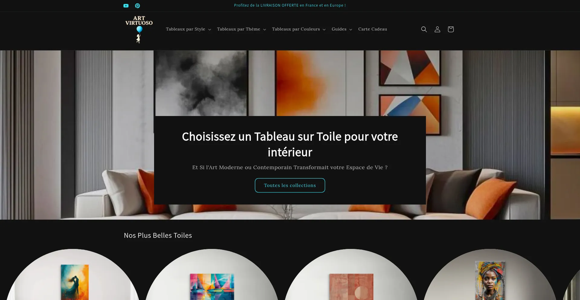 Website screenshot of Art-virtuoso.com