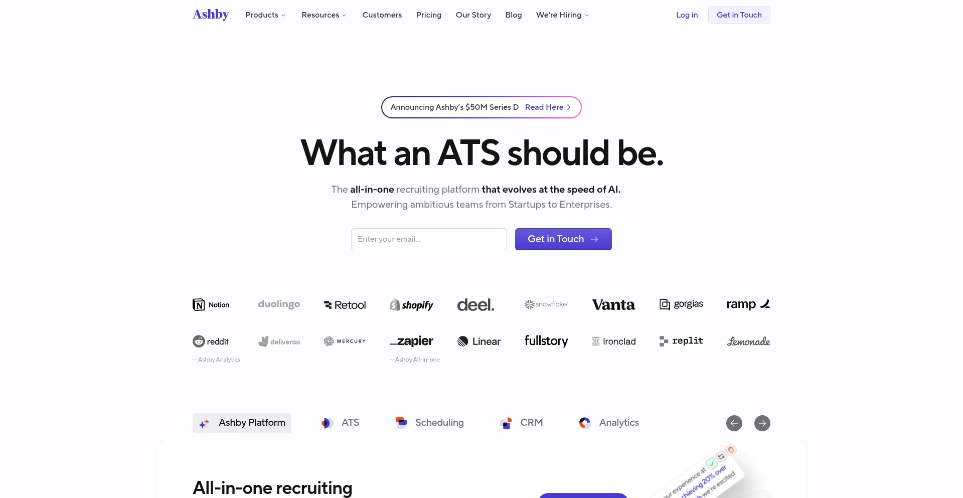 Website screenshot of Ashbymail.com