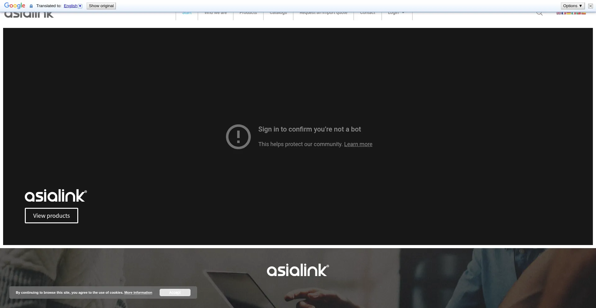 Asialink.es Screenshot