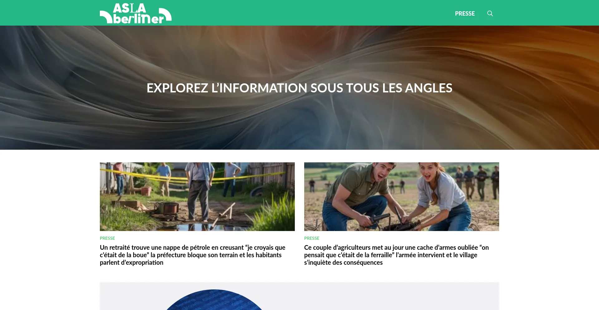Website screenshot of Aslanberliner.fr