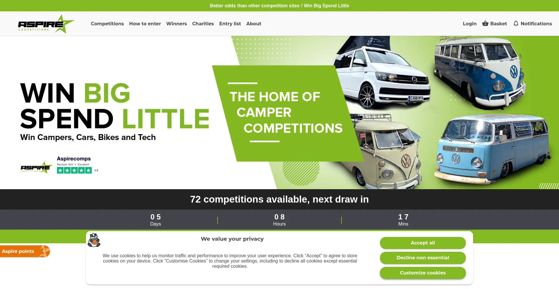 Aspirecomps.co.uk 安全可靠吗？