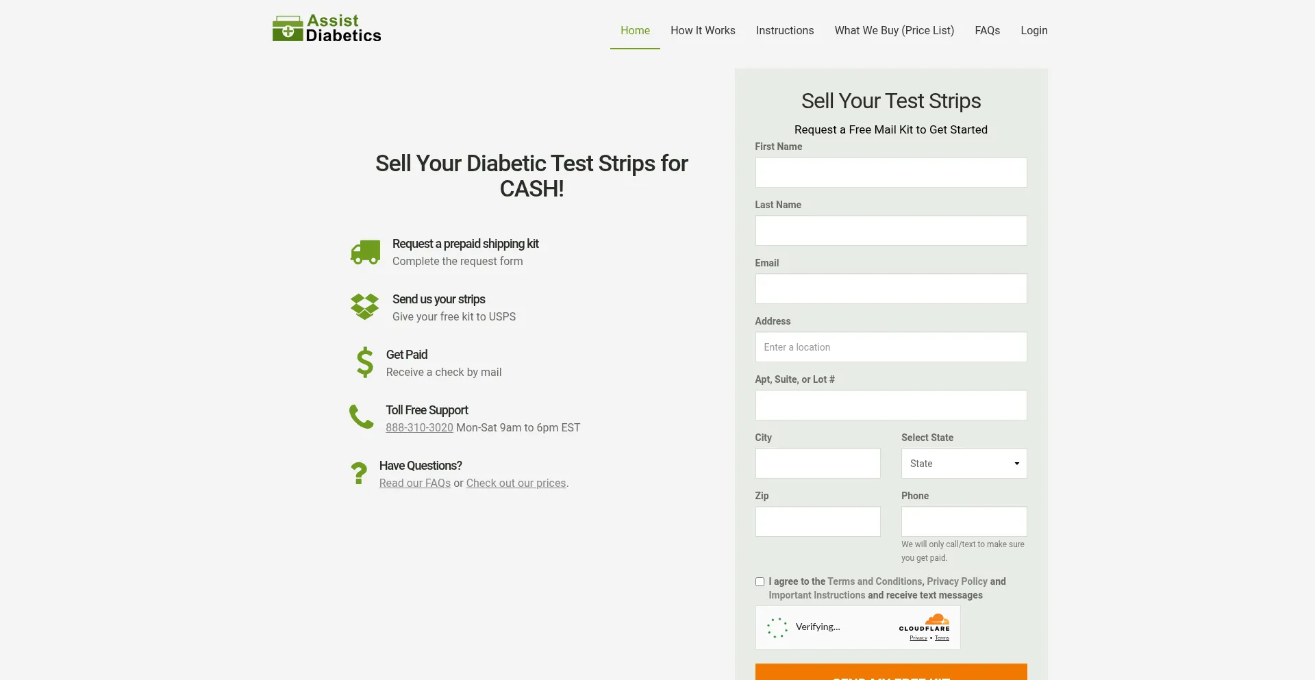Assistdiabetics.com 安全可靠吗？
