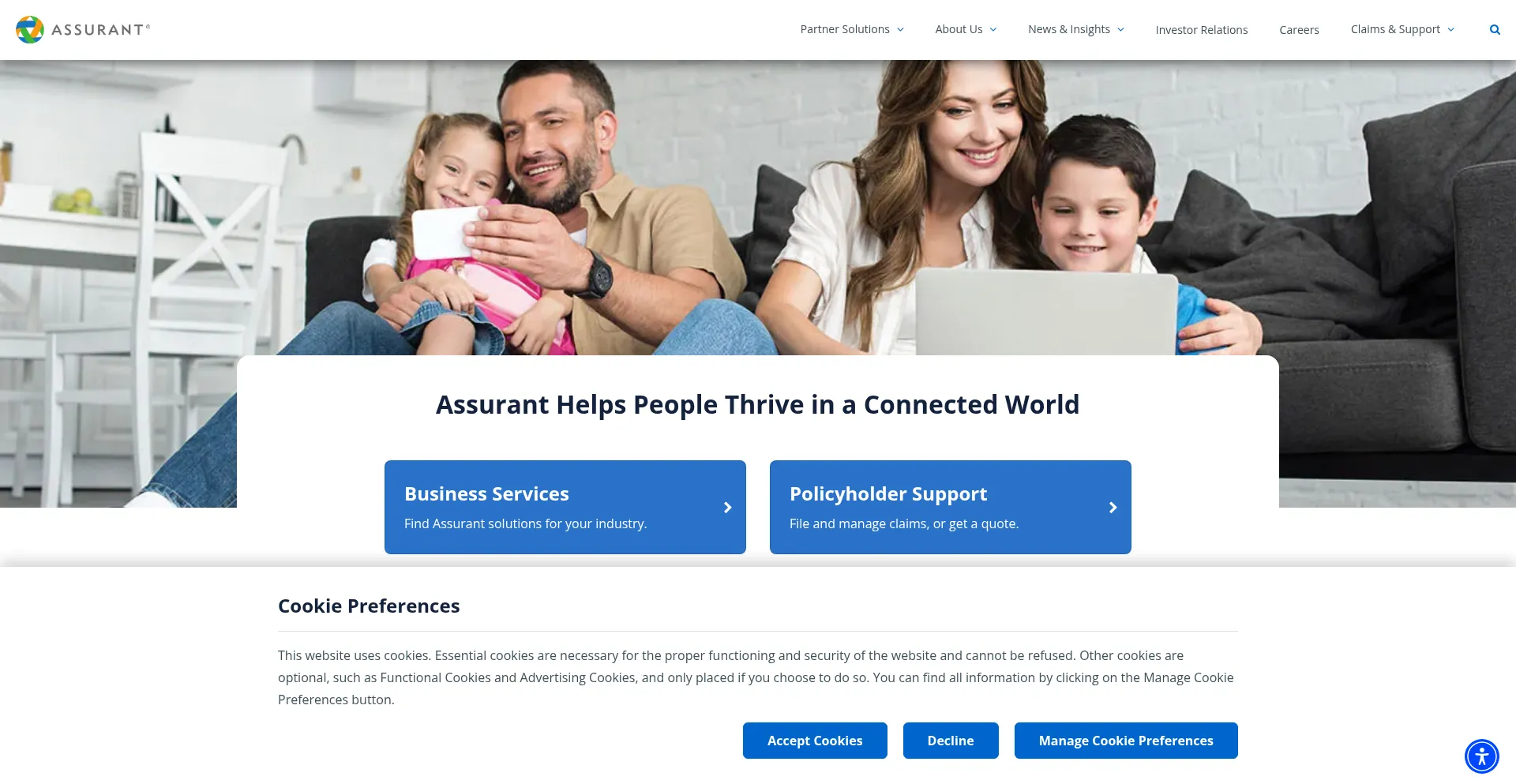 Assurant.com Screenshot