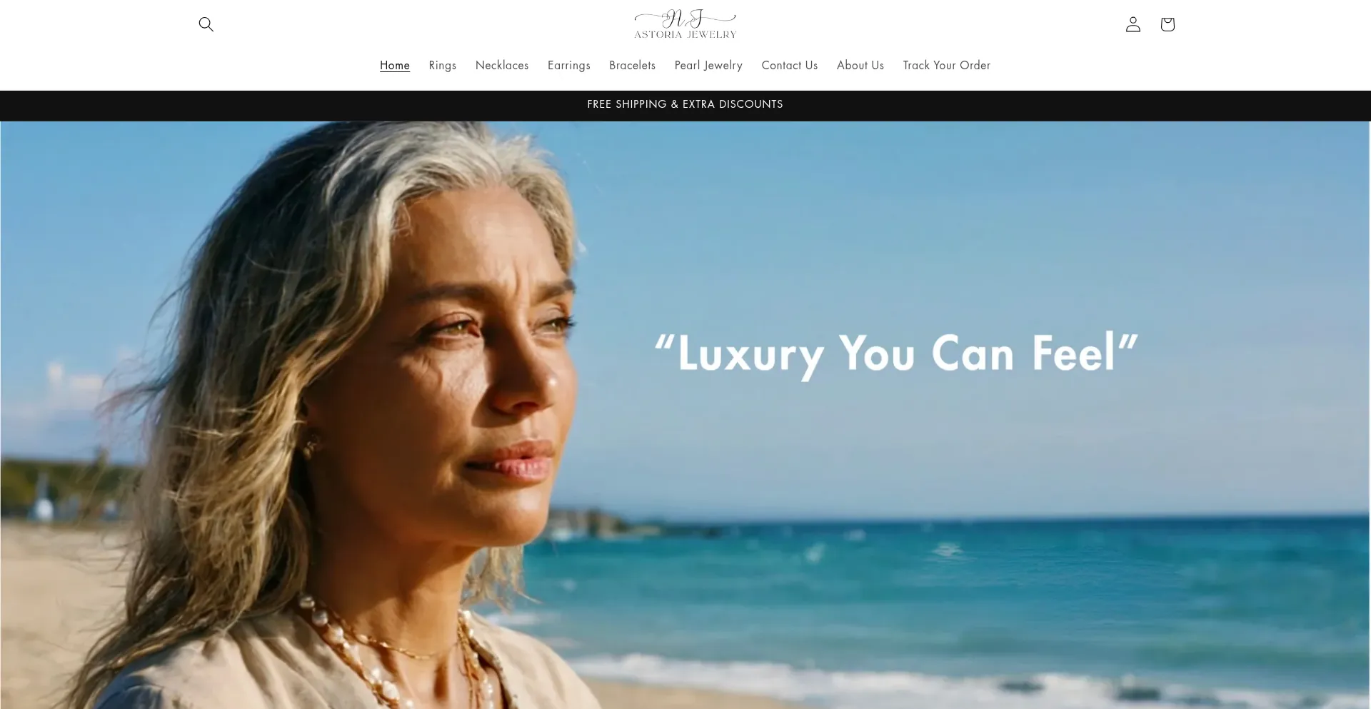 Website screenshot of Astoria-jewelry.com