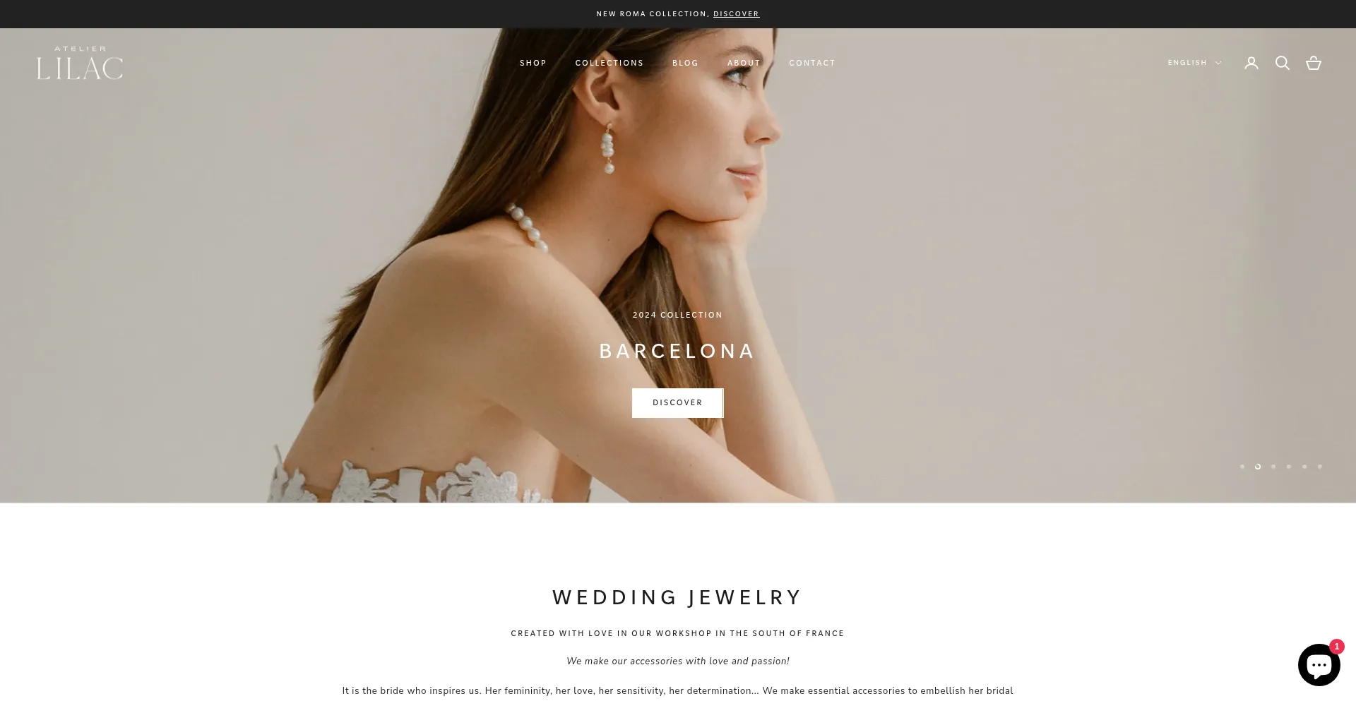 Website screenshot of Atelierlilac.com