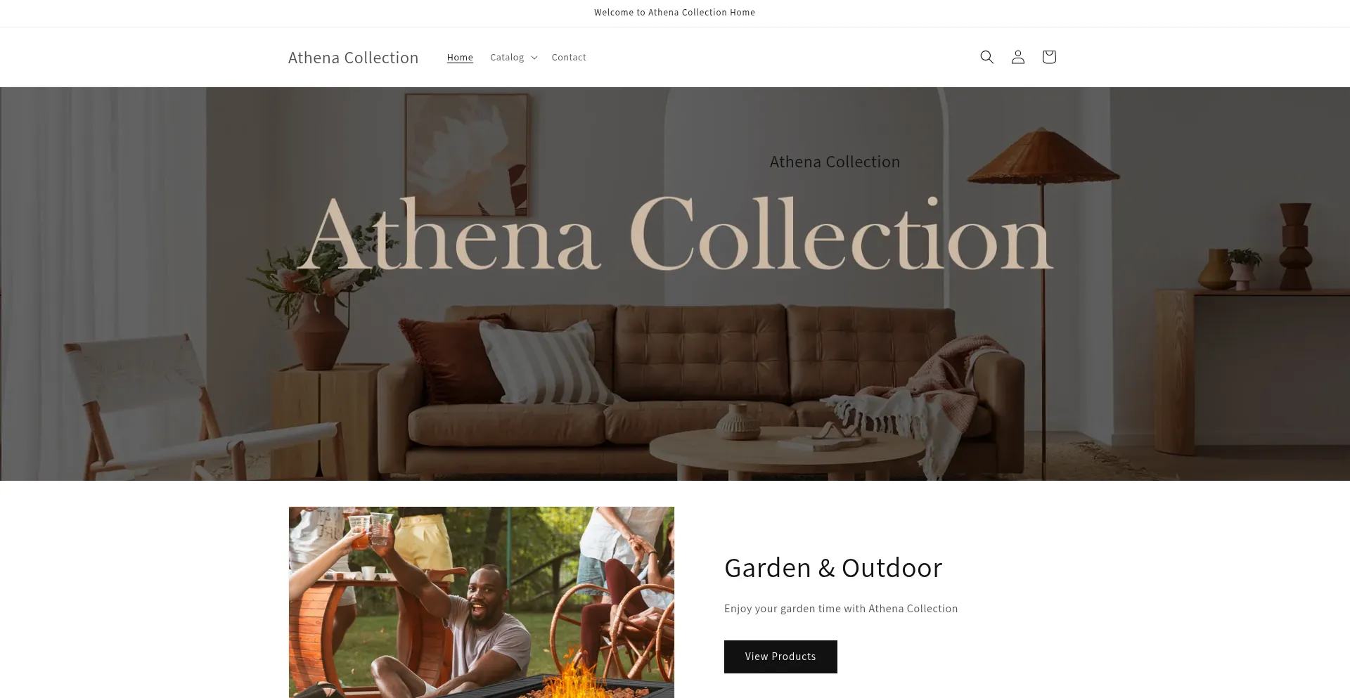 Website screenshot of Athena-home.com