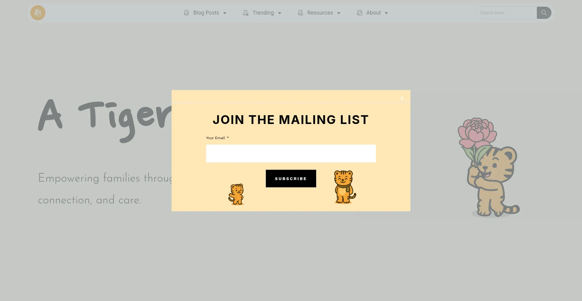 Atigercub.com Screenshot