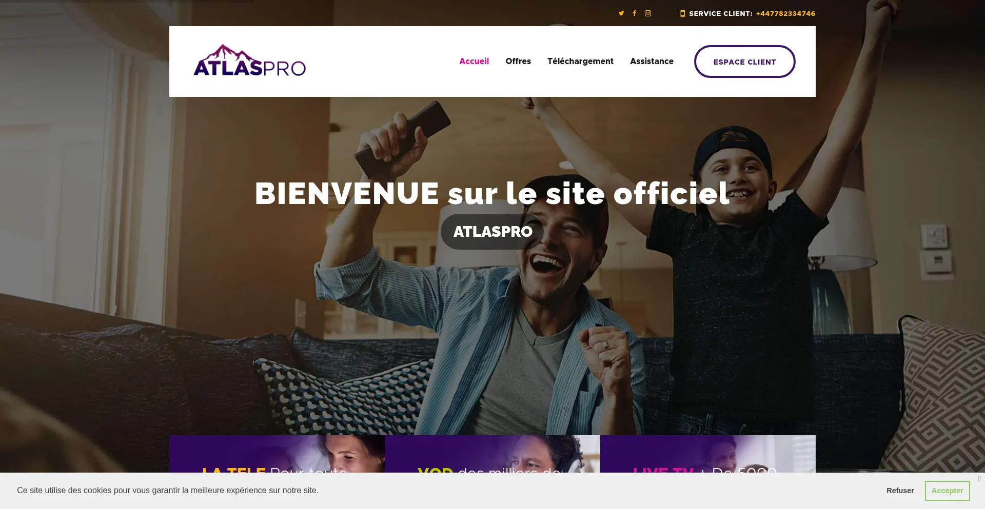Website screenshot of Atlaspro.io