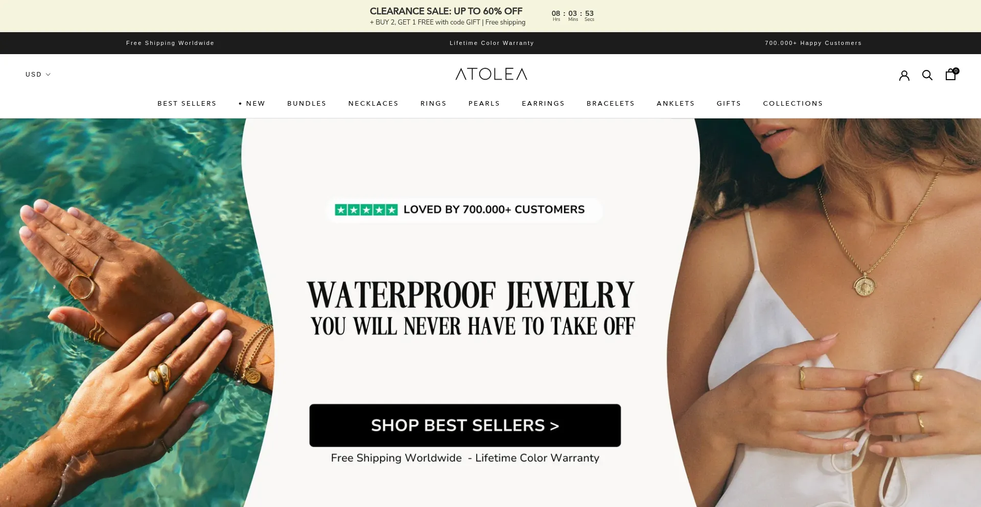 Atoleajewelry.com Screenshot