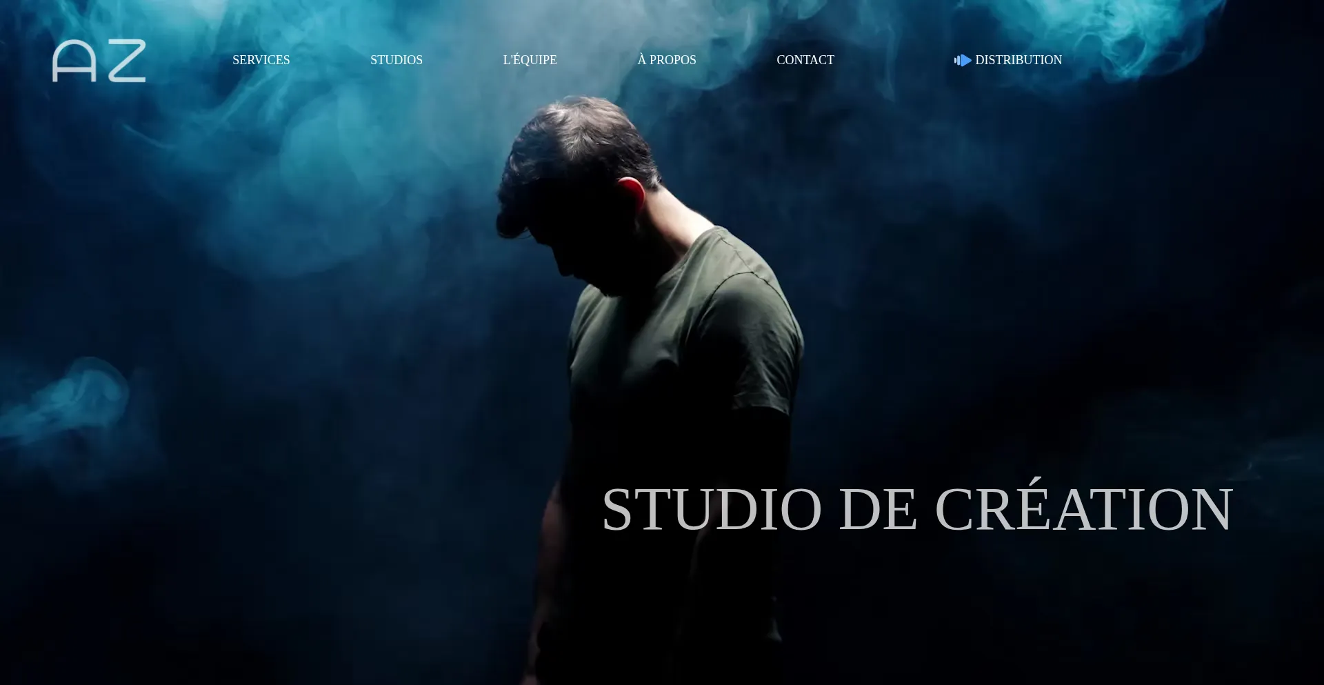 Website screenshot of Audioz.com