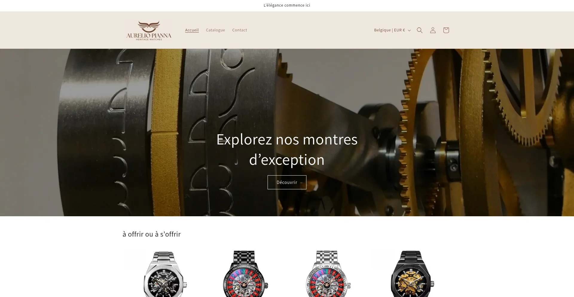 Website screenshot of Aureliopianna.com