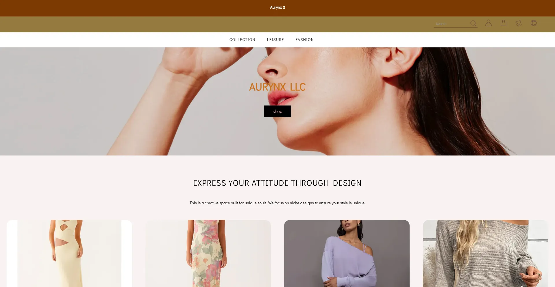 Aurynx.shop Screenshot