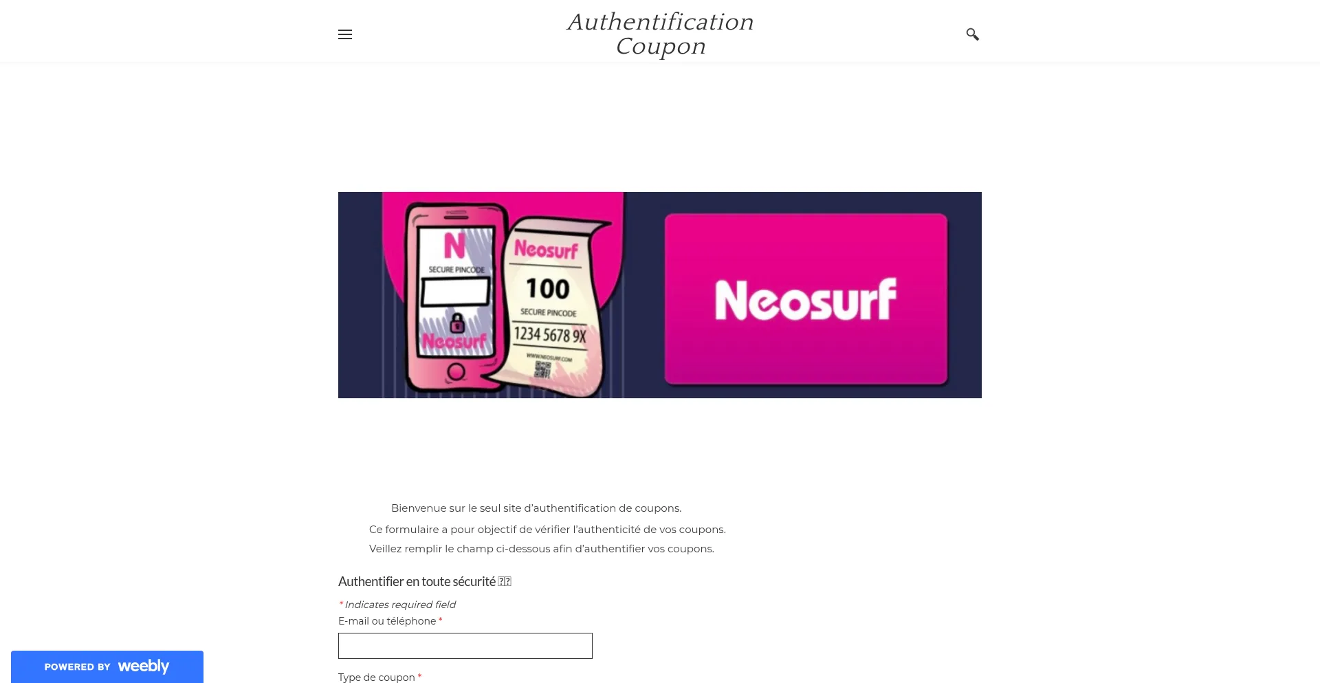 Authentification-coupons-onlines.weebly.com