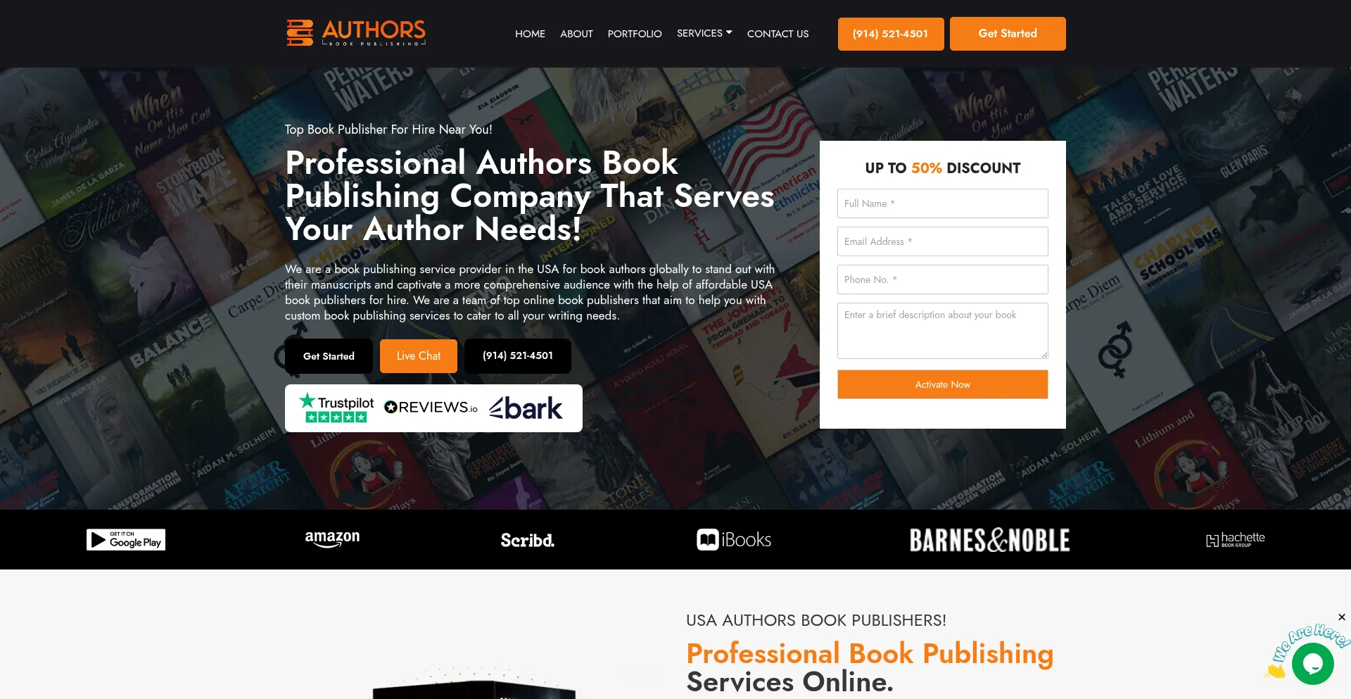 Authorsbookpublishing.com Screenshot