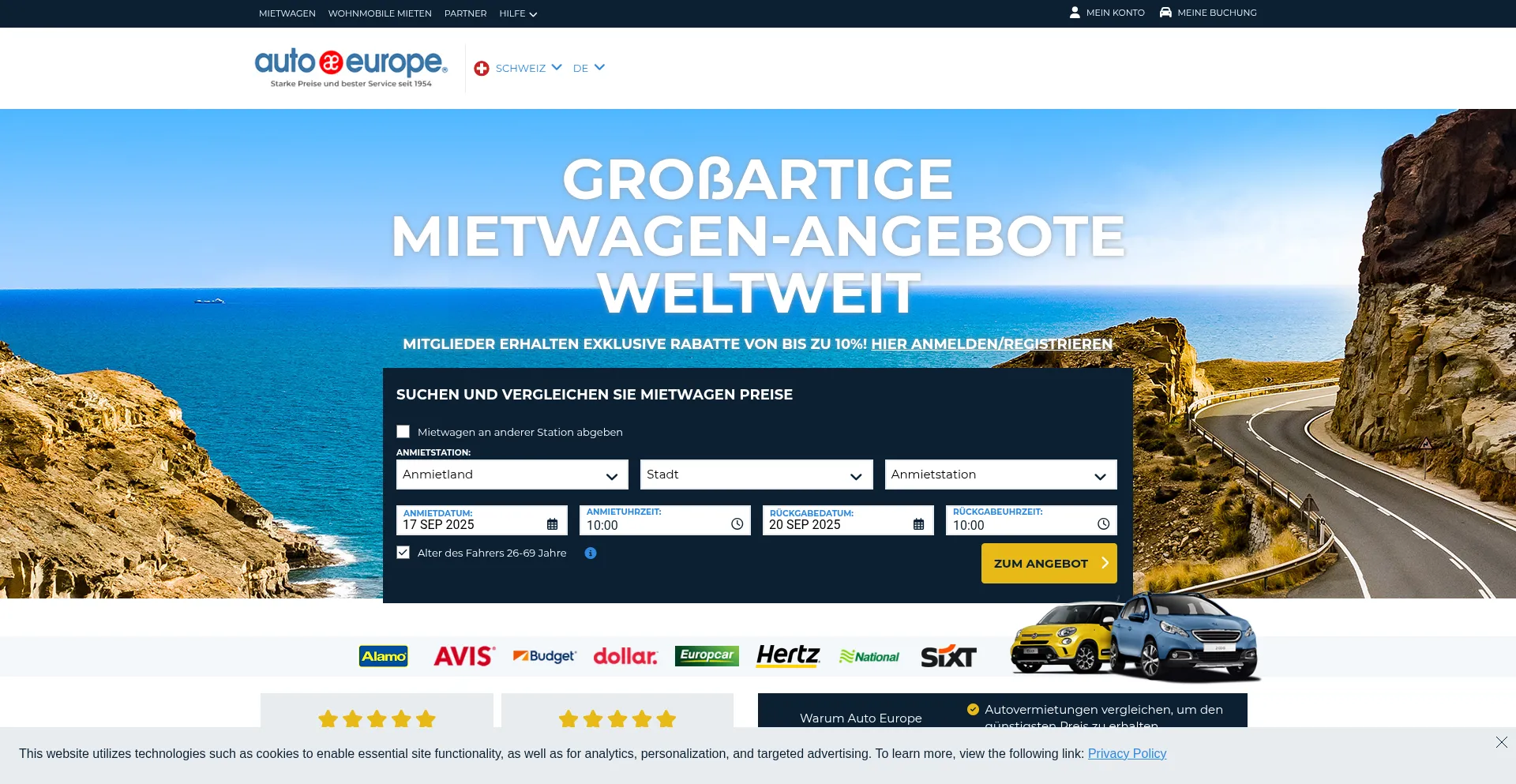 Autoeurope.ch 安全可靠吗？