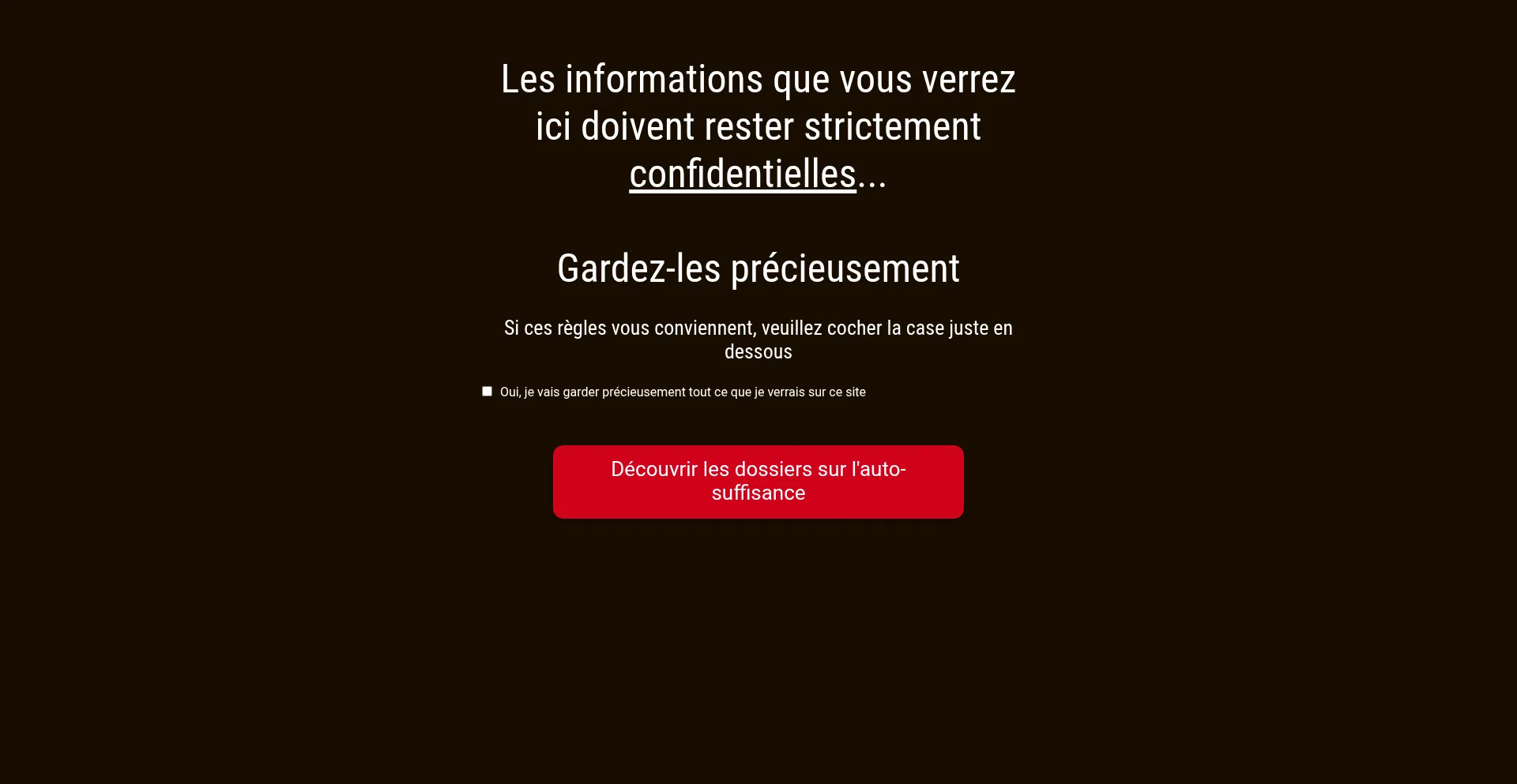 Website screenshot of Autonomie-et-survie.fr