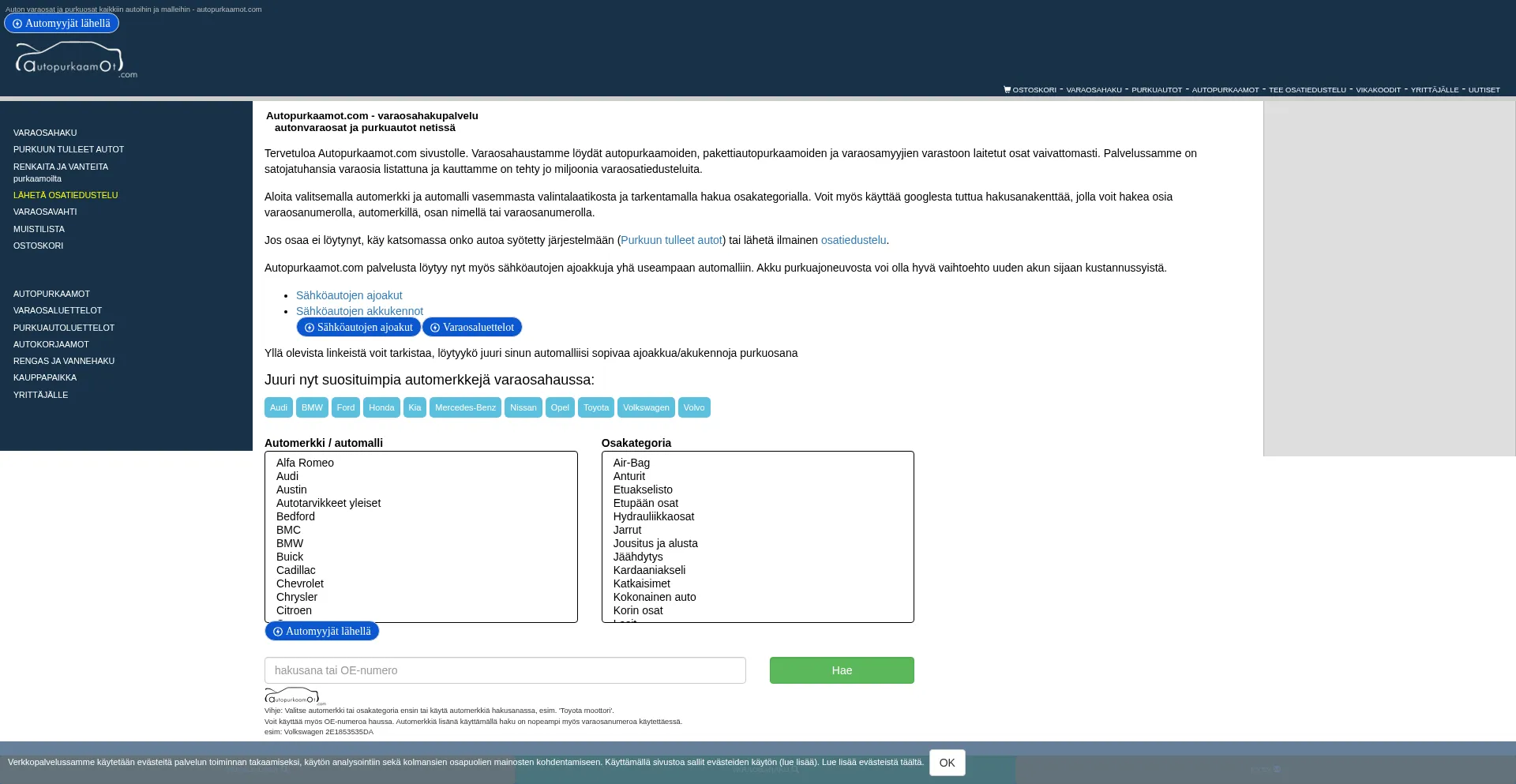 Autopurkaamot.com Screenshot