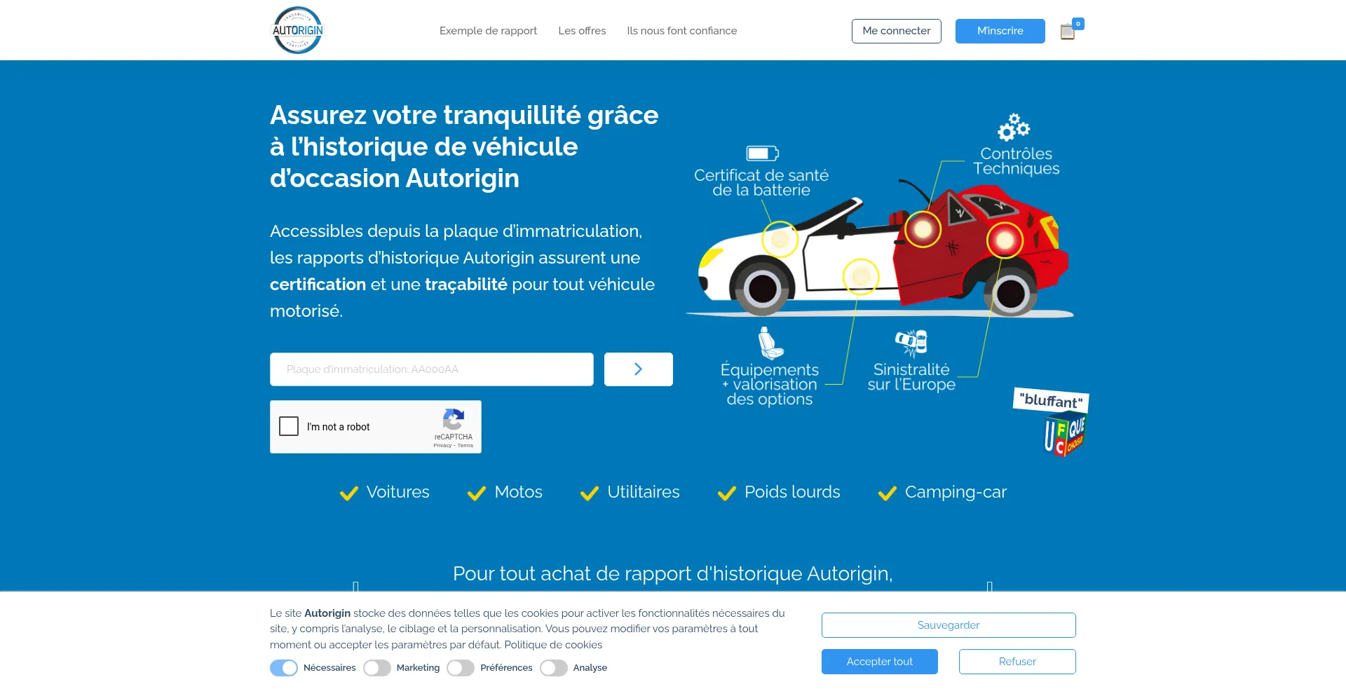 Autorigin.com Screenshot