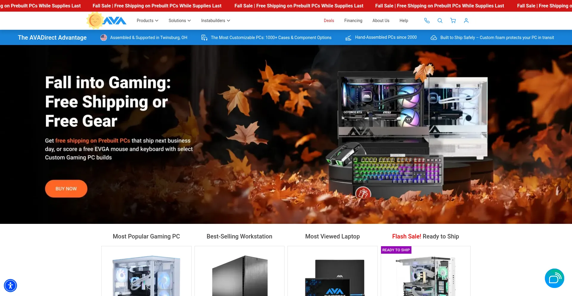 Avadirect.com Screenshot