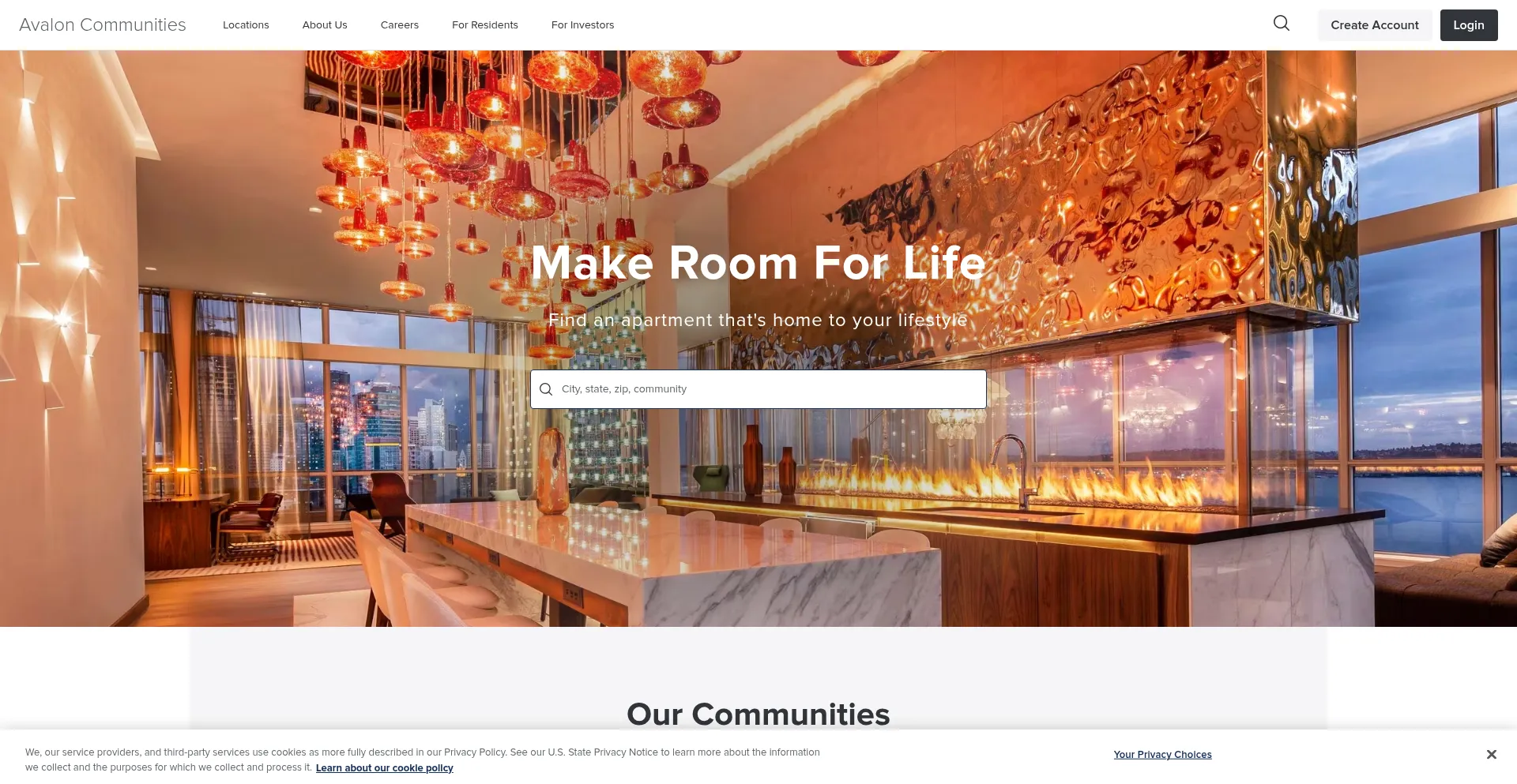 Avaloncommunities.com Screenshot