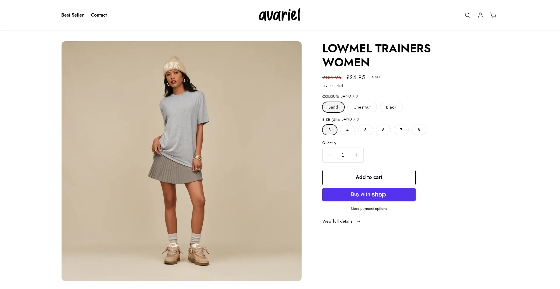 Avarielclothing.shop Screenshot