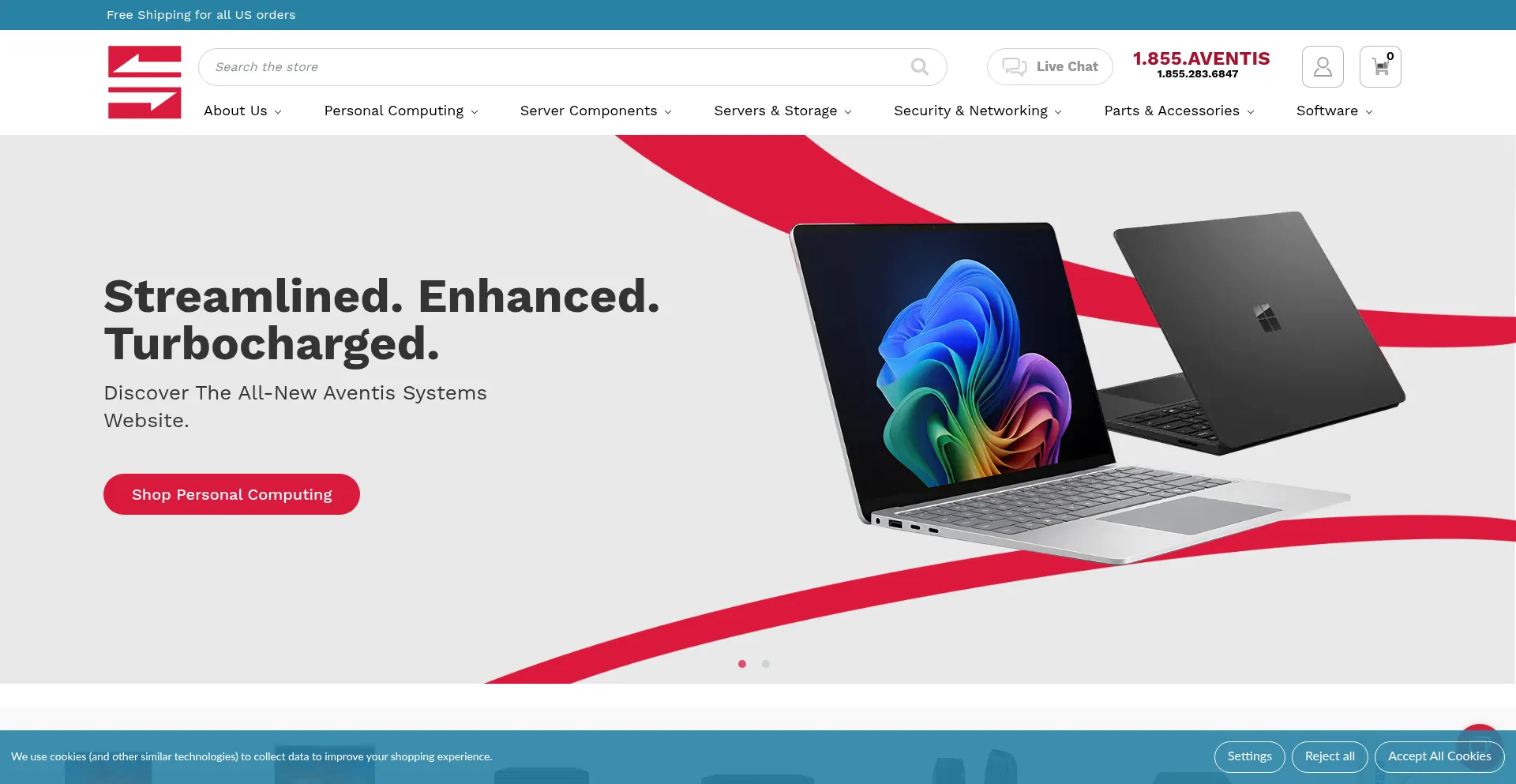 Aventissystems.com Screenshot