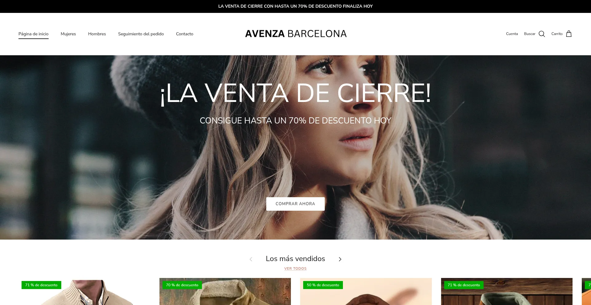 Avenza-barcelona.com Screenshot