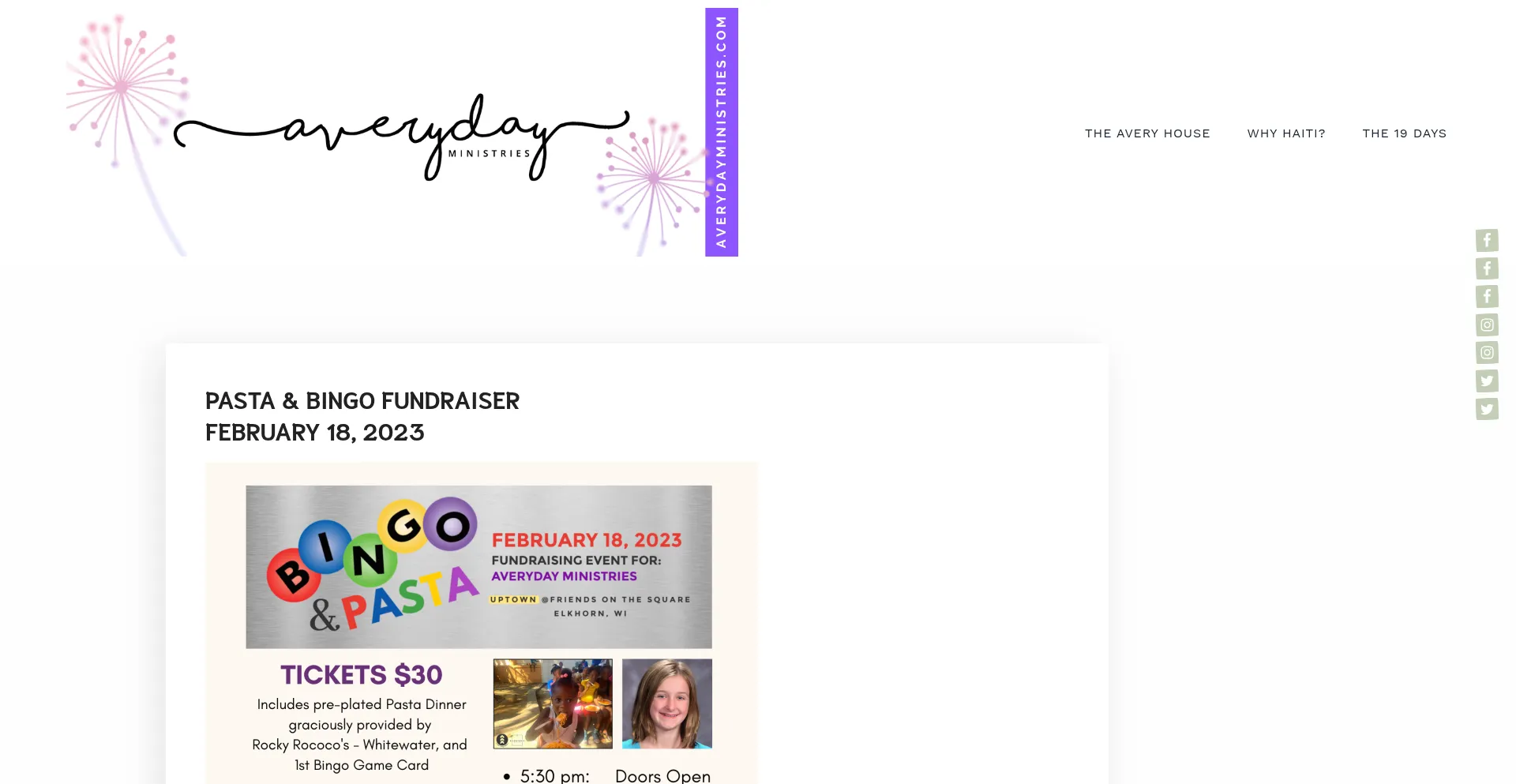 Averydayministries.com Screenshot