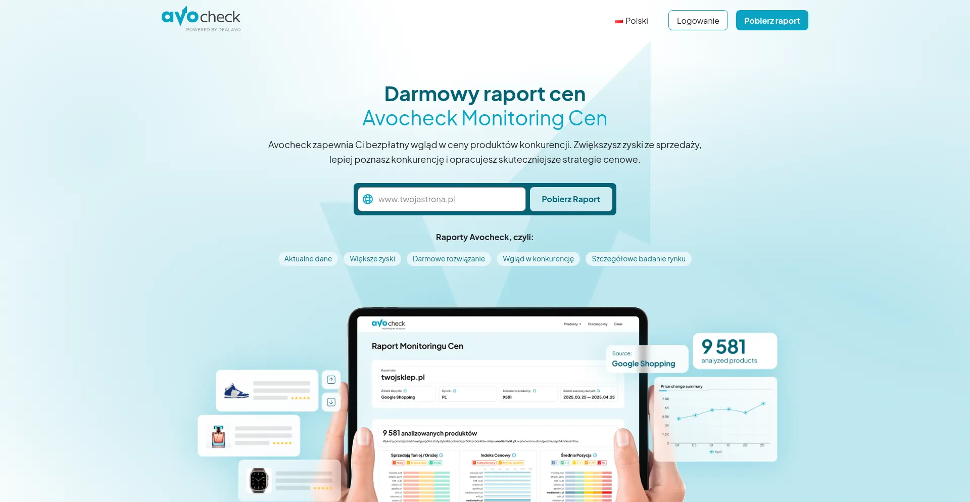 Website screenshot of Avocheck.com