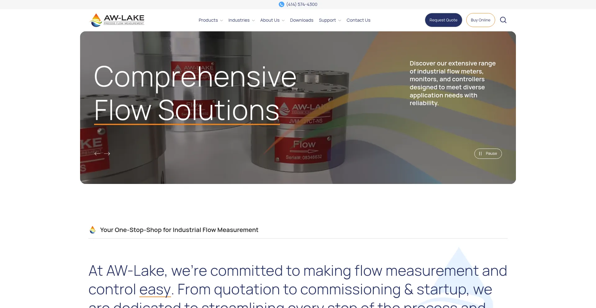 Website screenshot of Aw-lake.com