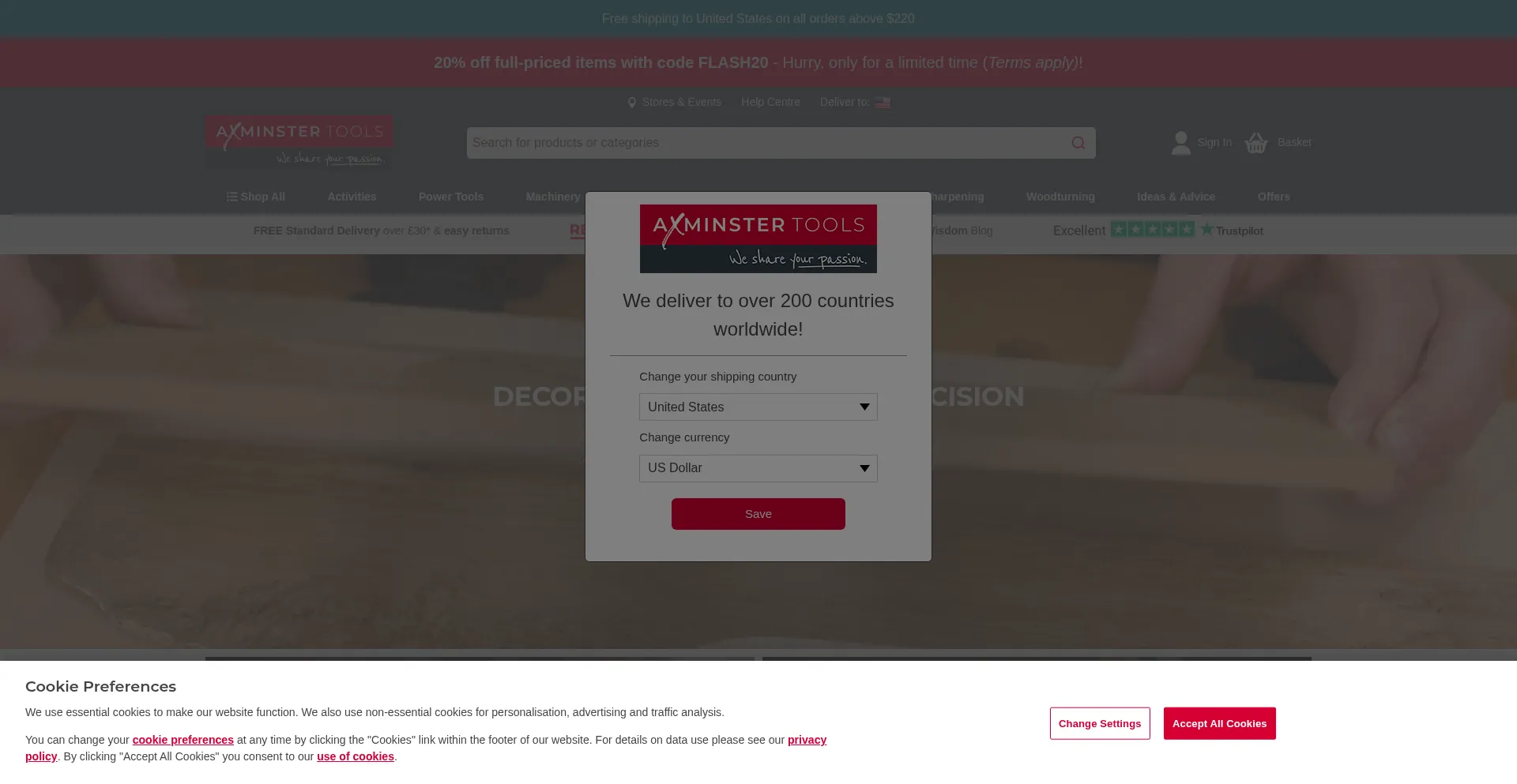Axminstertools.com Screenshot