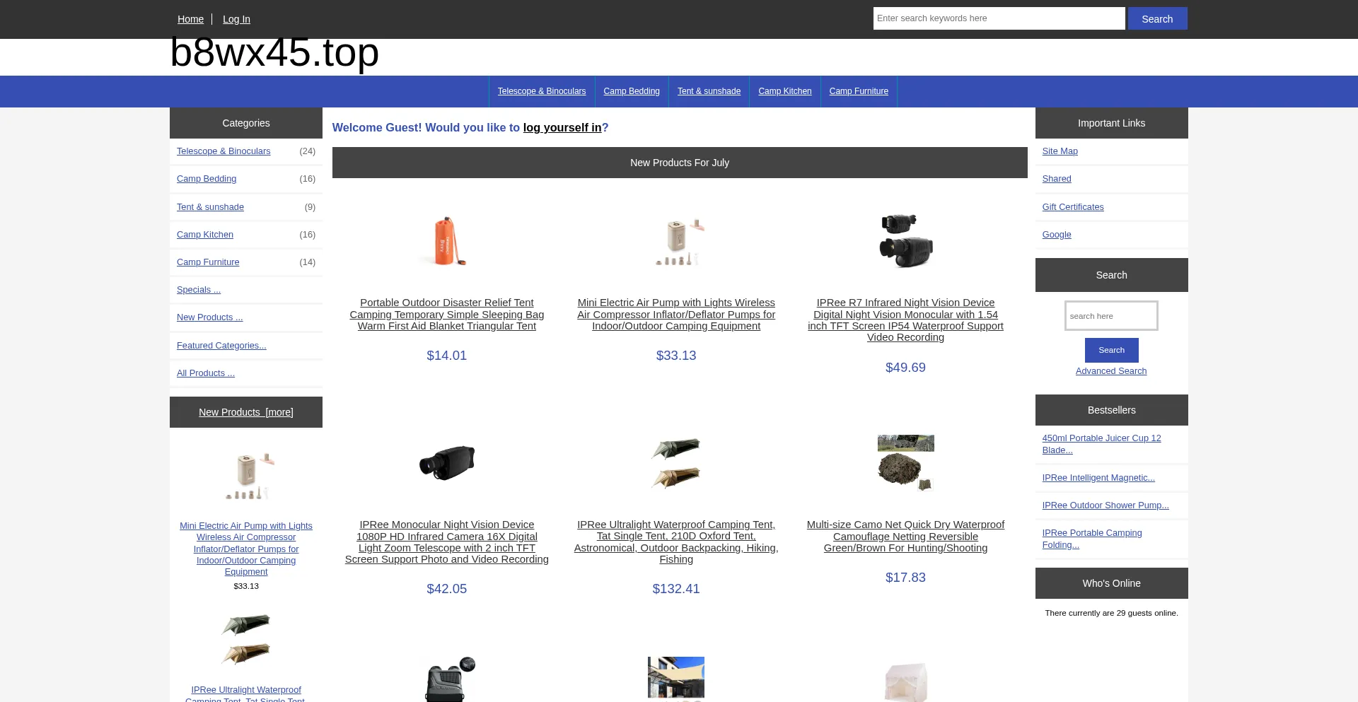 Website screenshot of B8wx45.top