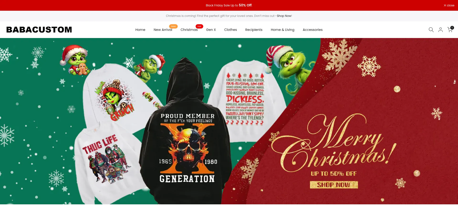 Babacustom.com Screenshot