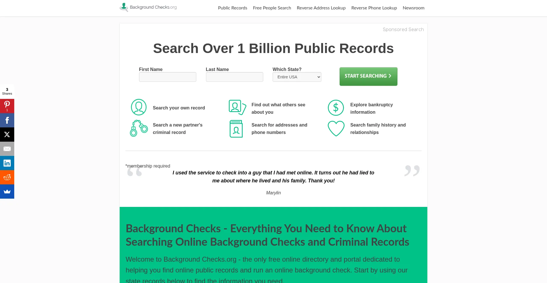 Backgroundchecks.org 安全可靠吗？