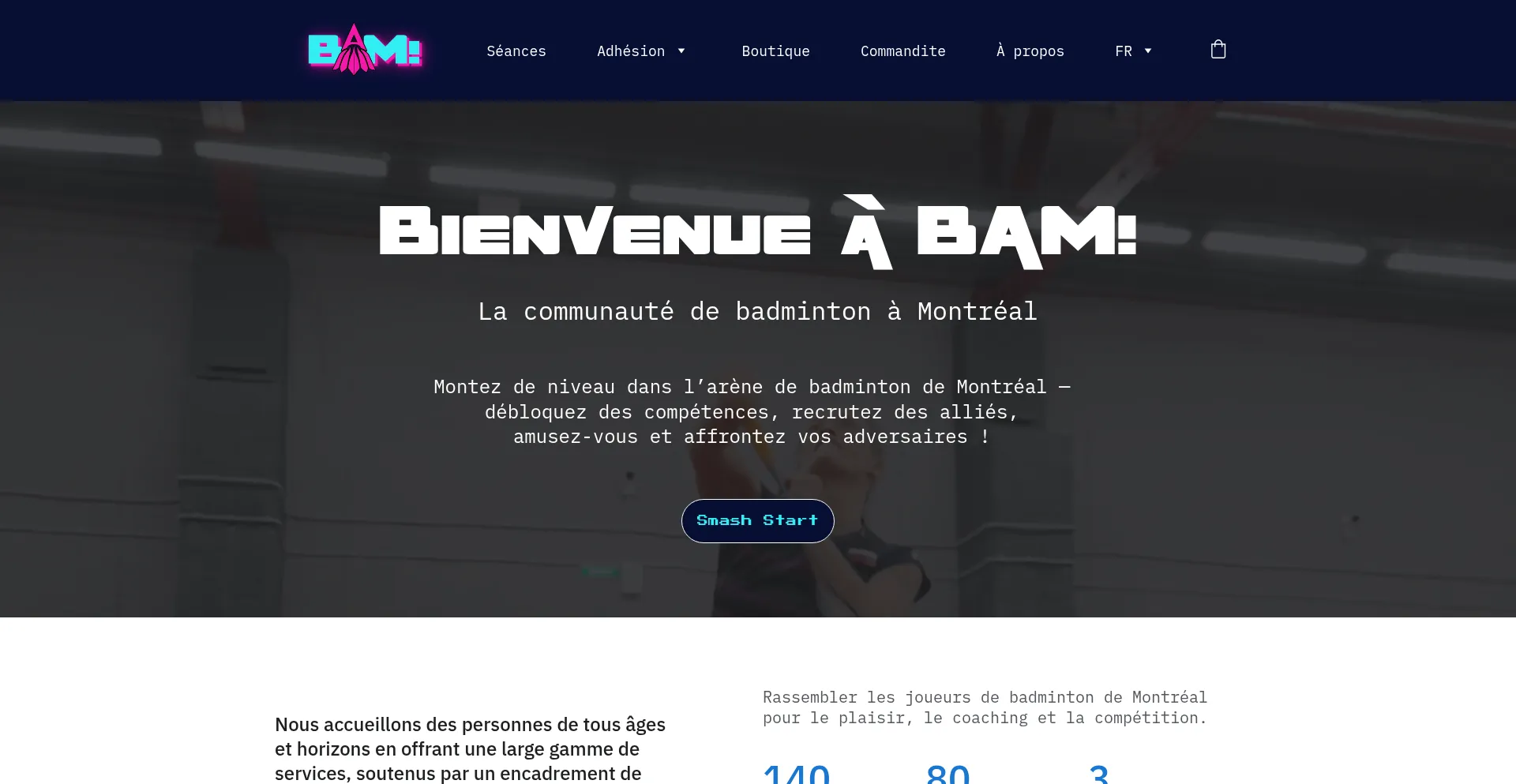 Badmintonmontreal.com