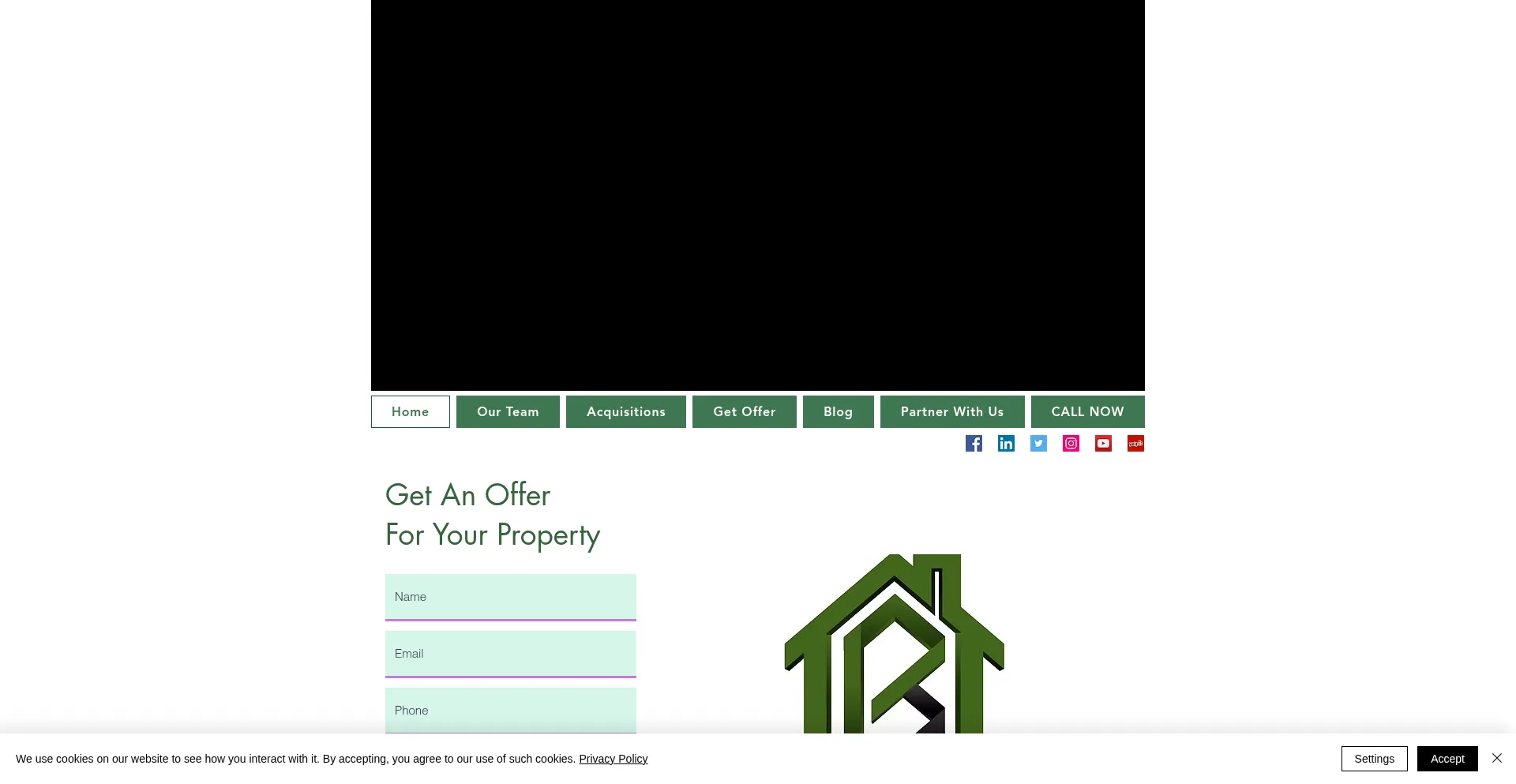 Website screenshot of Bakersfieldpropertybuyers.com