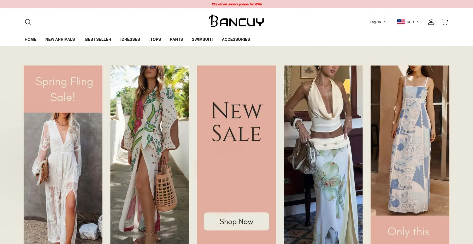 Website screenshot of Bancuy.com