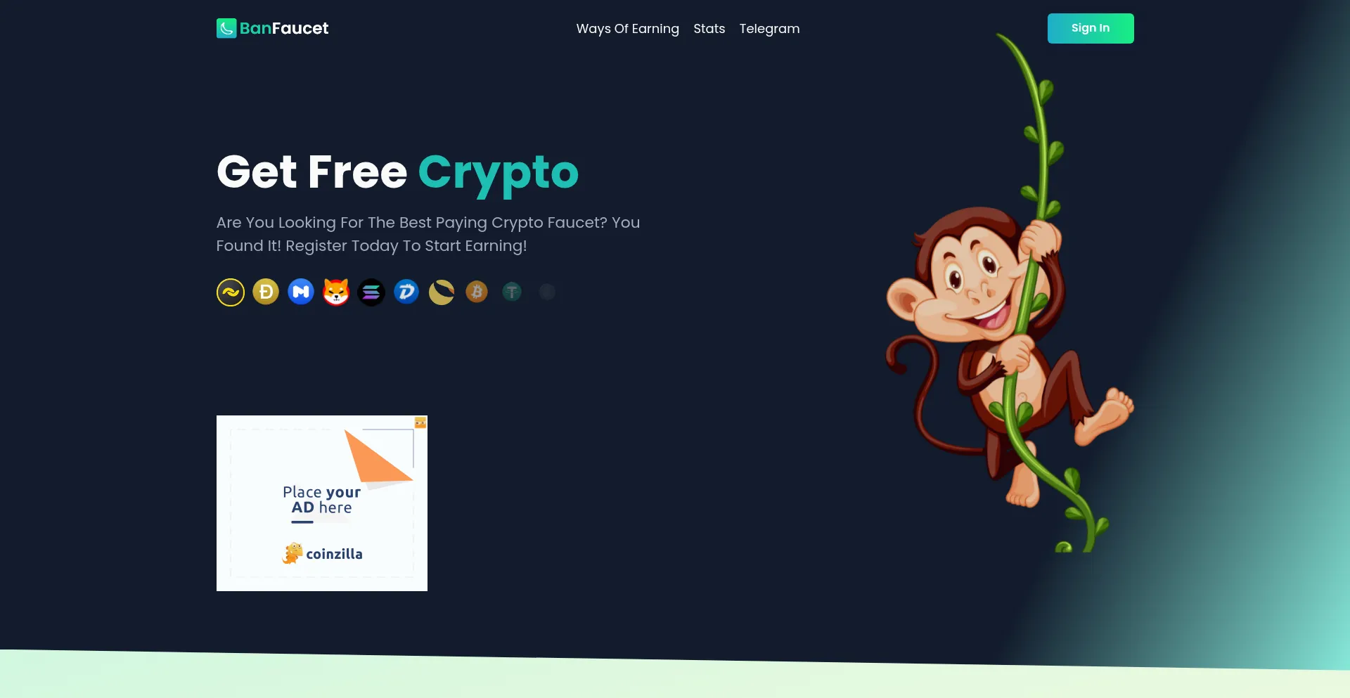 Website screenshot of Banfaucet.com