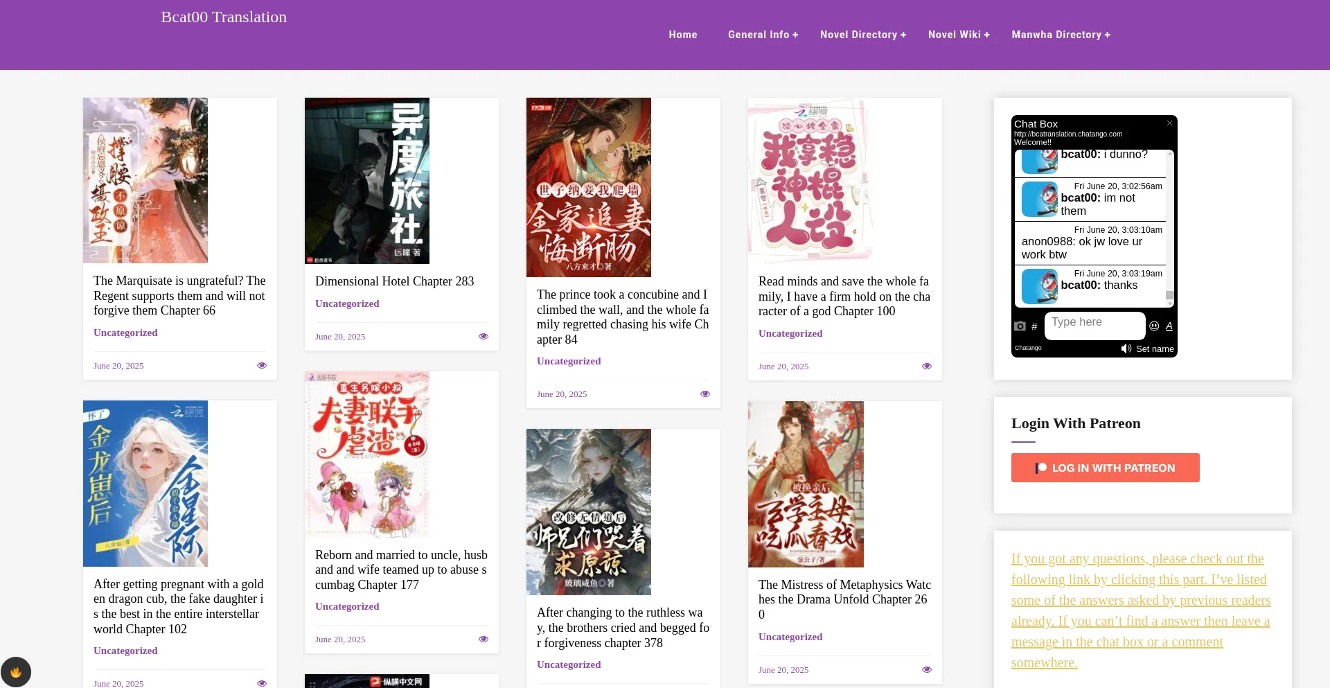 Website screenshot of Bcatranslation.com
