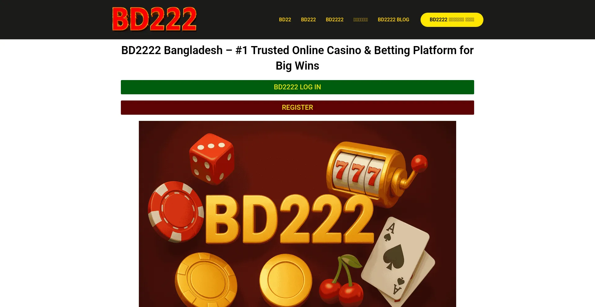 Website screenshot of Bd22-22.com