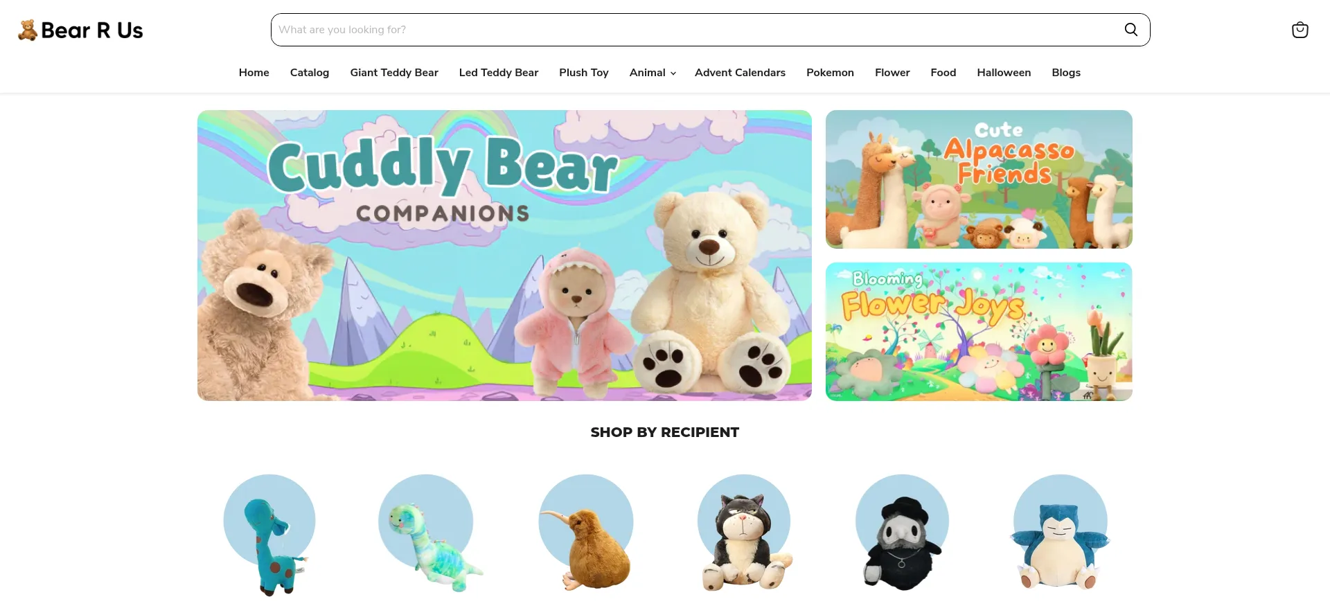 Website screenshot of Bearrus.com
