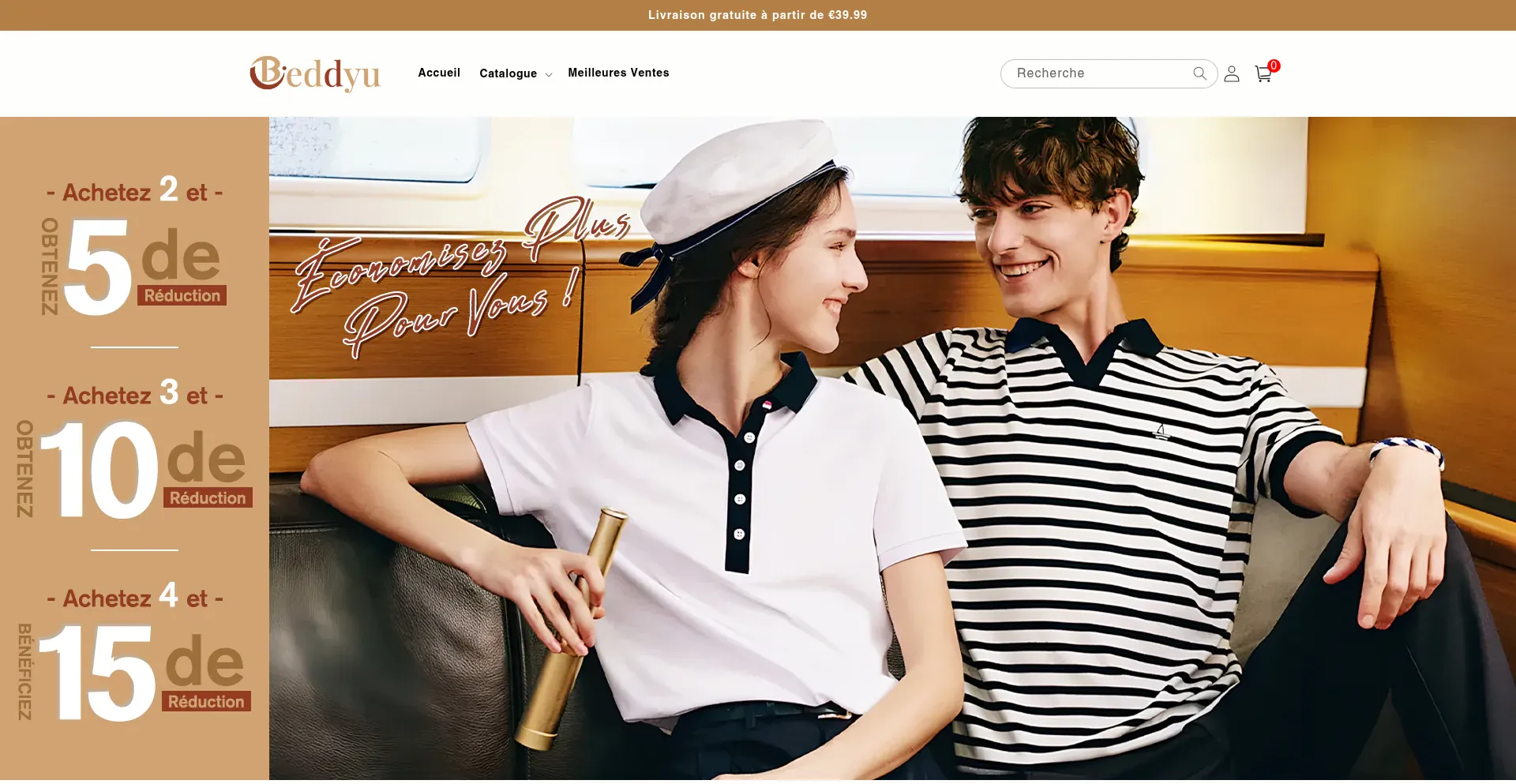 Website screenshot of Beddyu.com